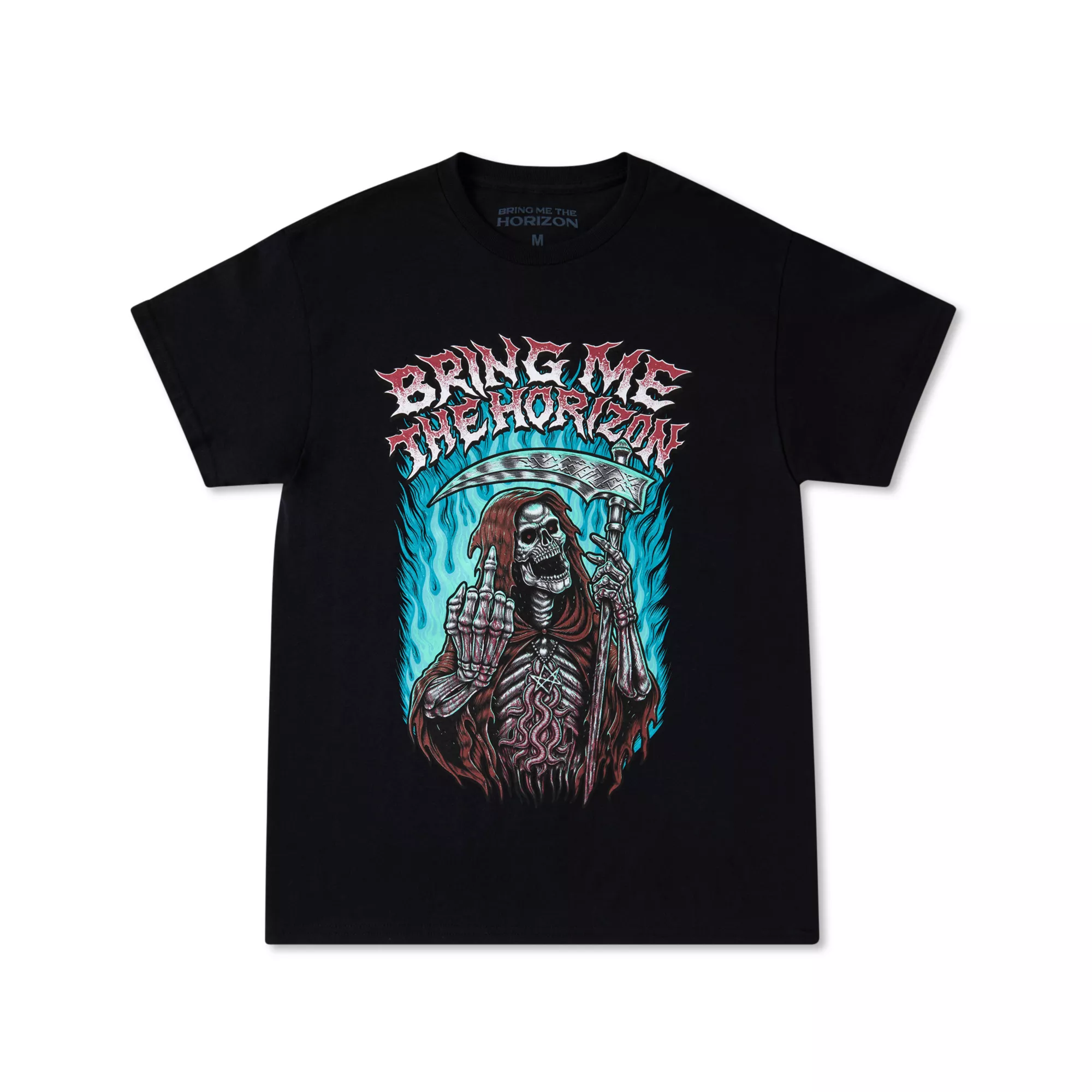 Reaper Middle Finger T Shirt - Bring Me the Horizon at Spencer's
