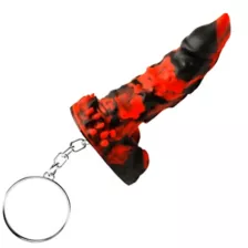 Creature Cocks Fire Demon Keychain at Spencer's