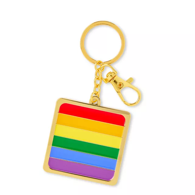 Rainbow Pride Flag Keychain at Spencer's