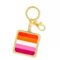 Lesbian Pride Flag Keychain at Spencer's