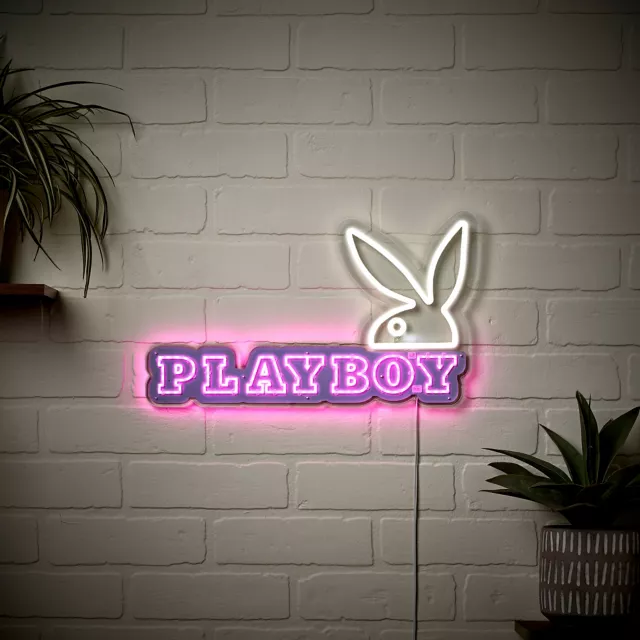 Playboy Logo Neon LED Light-Up Sign at Spencer's