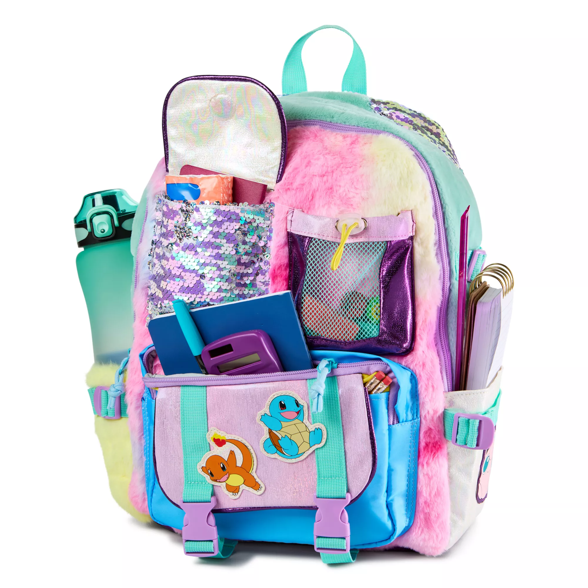 Fuzzy Pokémon Pastel Backpack at Spencer's