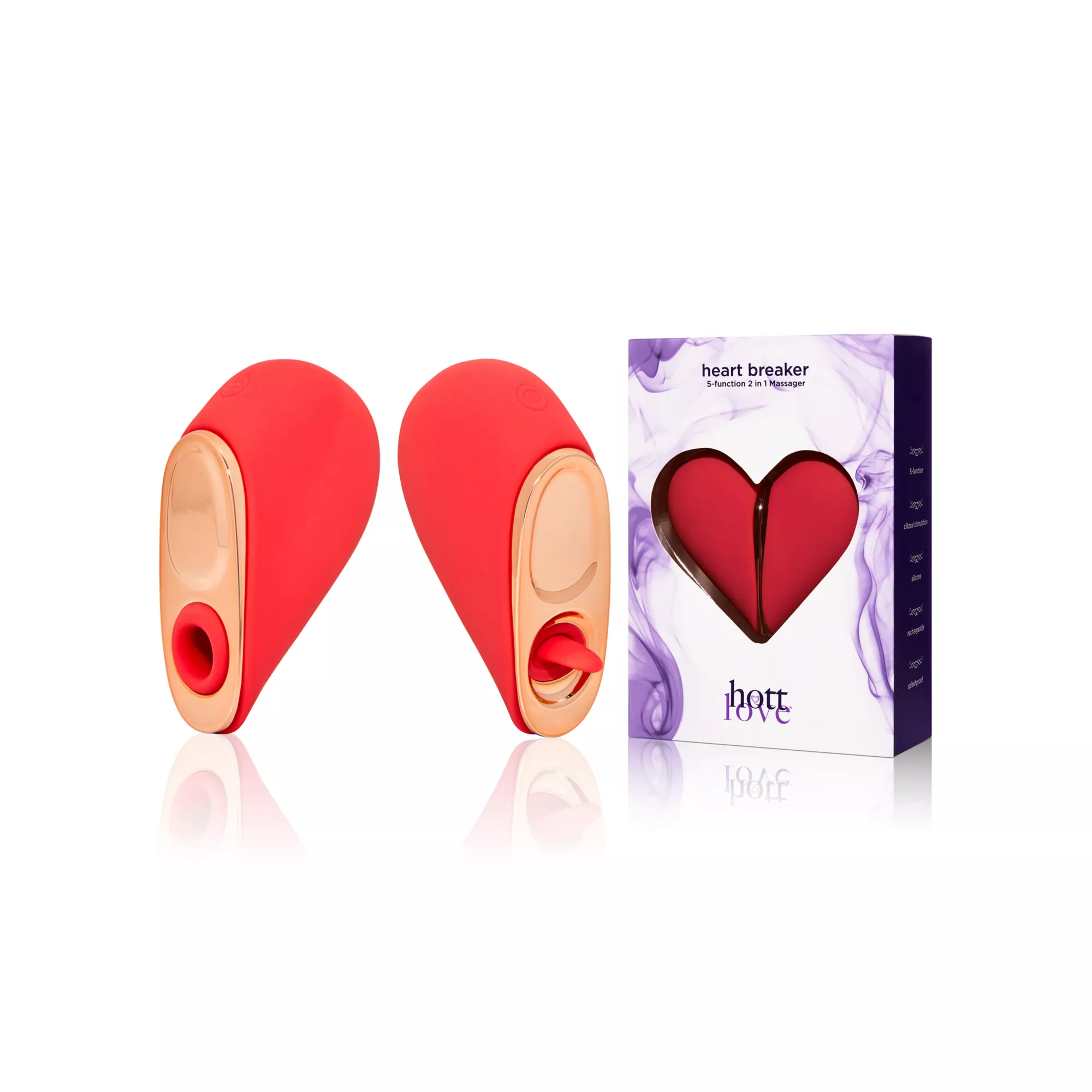 Hott Love Heart Breaker Red Heart Massager