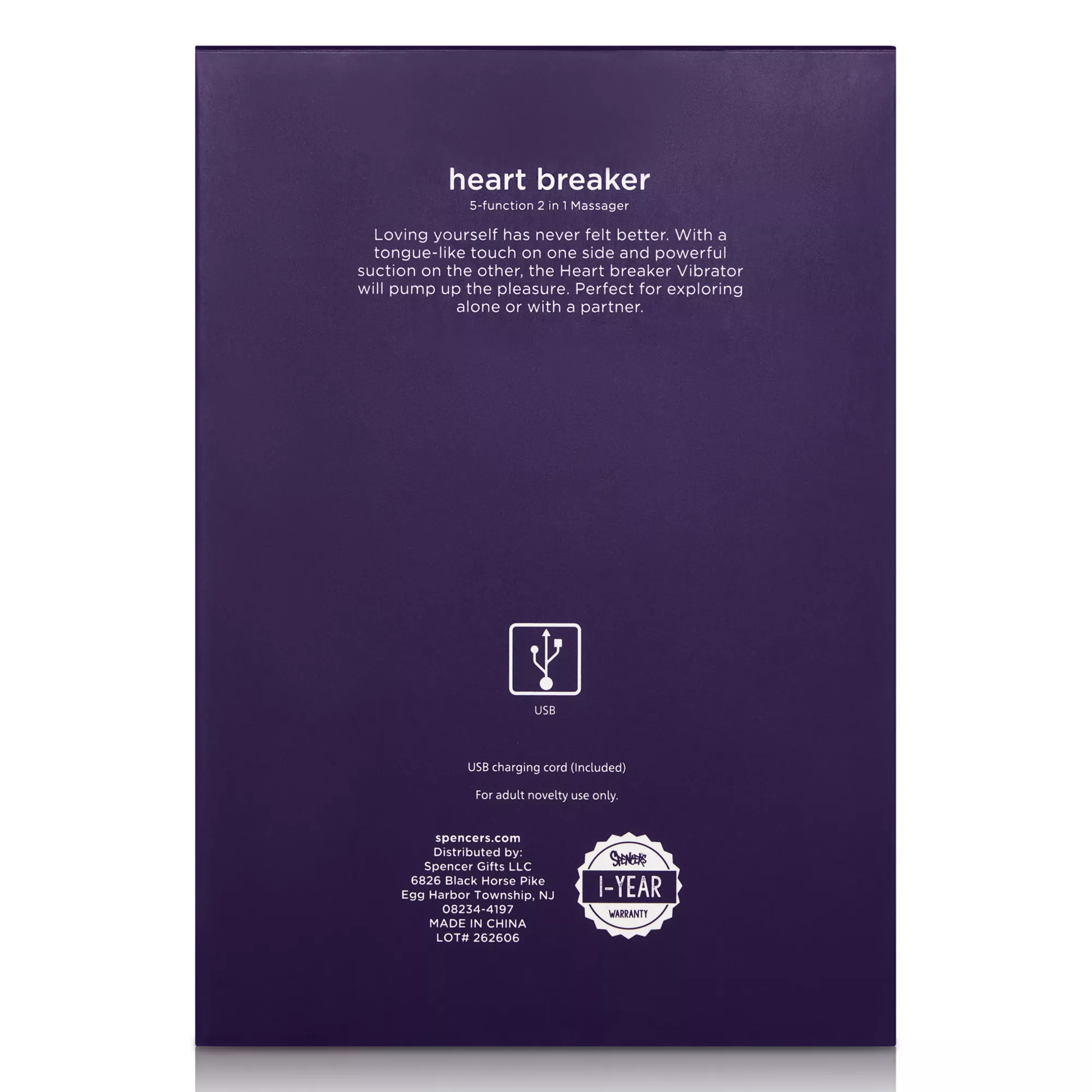 Hott Love Heart Breaker Red Heart Massager at Spencer's