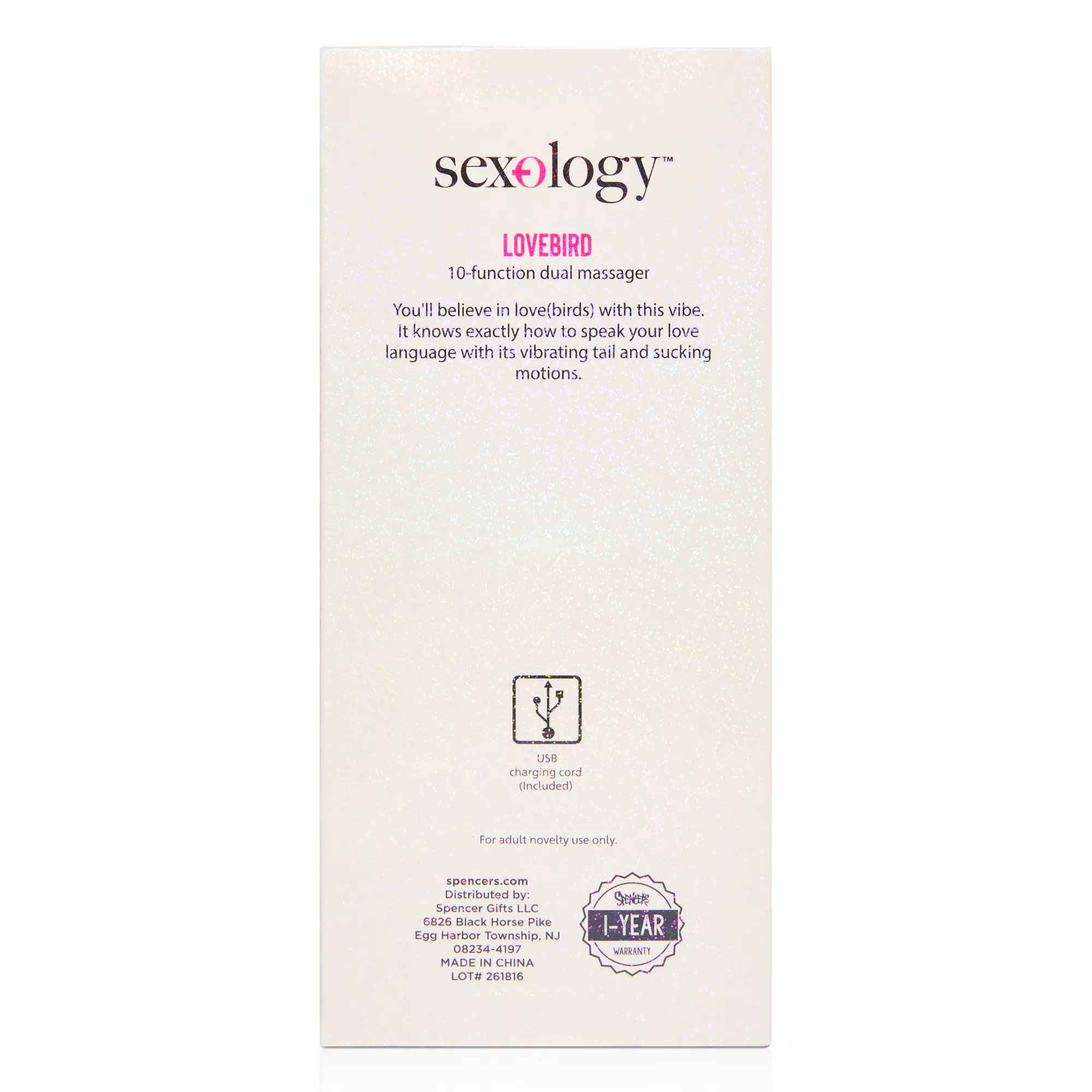 Sexology Parakeet Dual Clitoral Massager at Spencer's