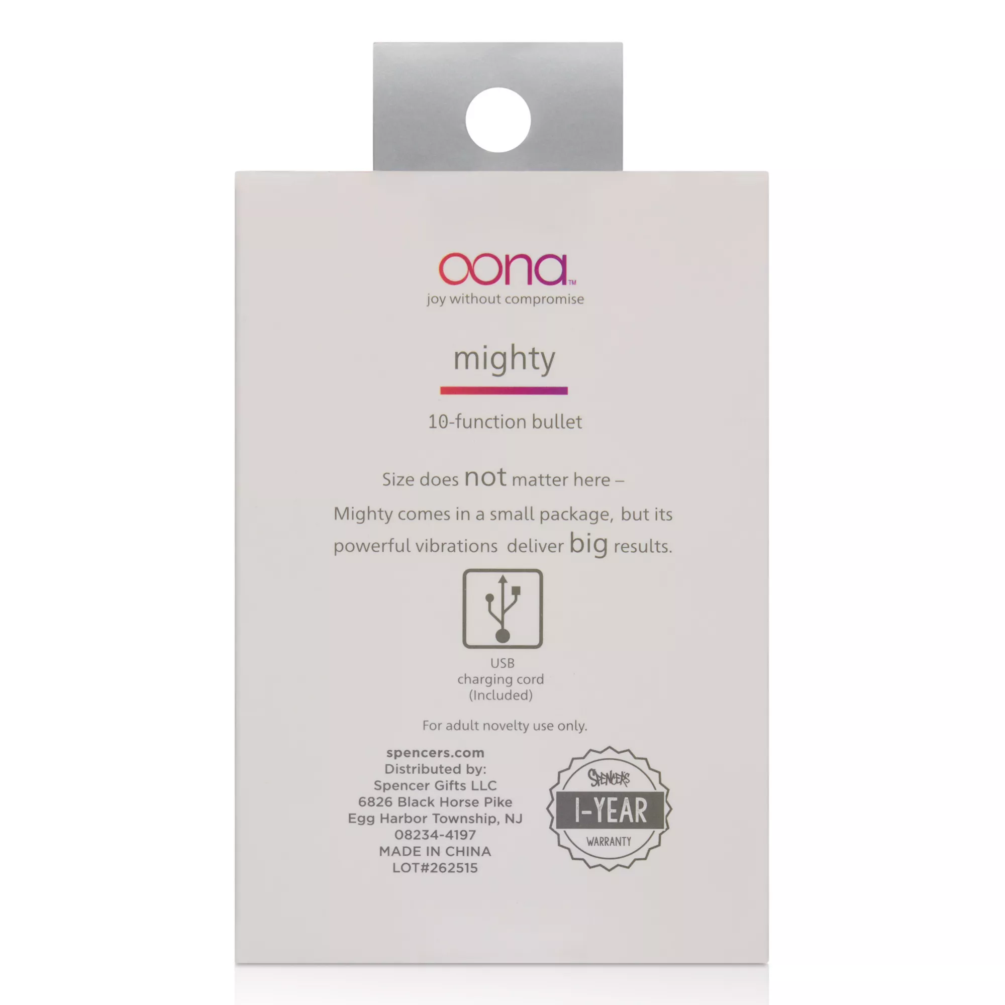 Oona Mighty Bullet Vibrator at Spencer's