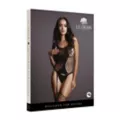 Black Fence Suspender Body Stocking at Spencer's