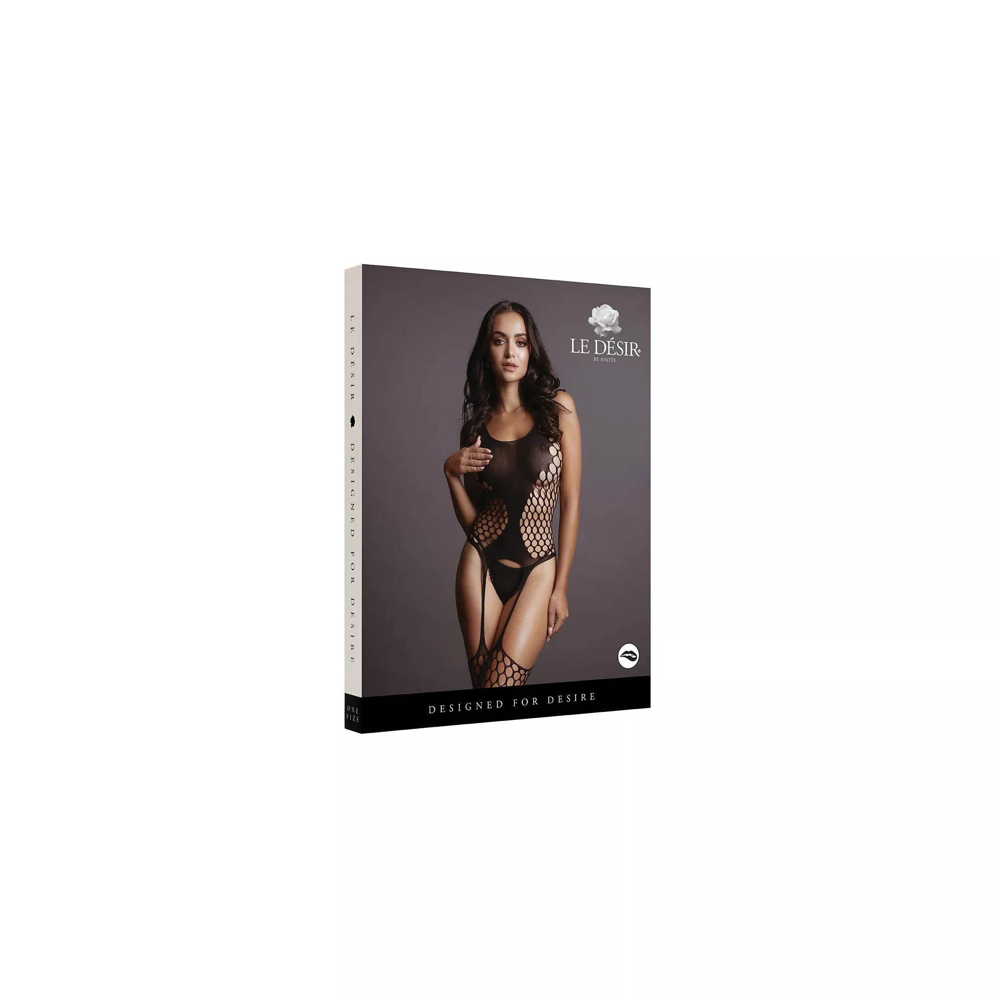 Black Fence Suspender Body Stocking at Spencer's