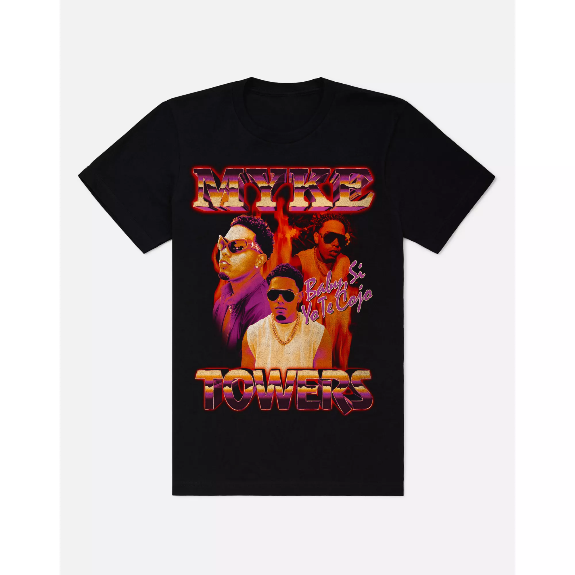 Myke Towers Collage T Shirt at Spencer's