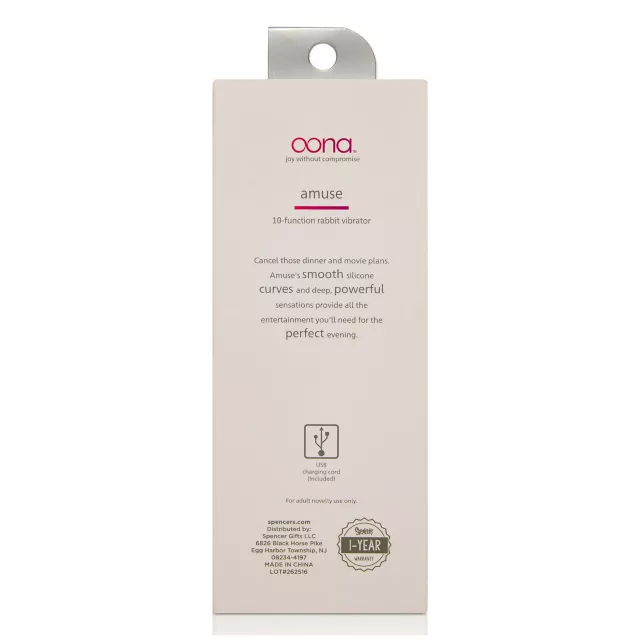 Oona Amuse 10-Function Mini Rabbit Vibrator at Spencer's