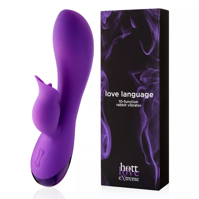 Love Language Rabbit Vibrator at Spencer's