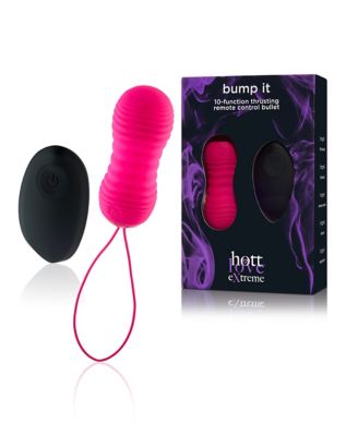 sex toy with a remote Hott Love Extreme Bump It Thrusting Remote Control Bullet Vibrator