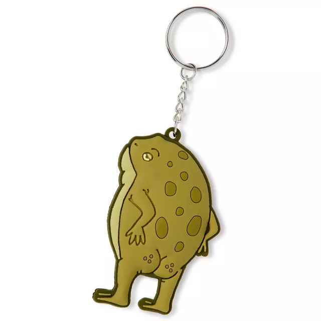 Kiss My Butt Toad Keychain at Spencer's
