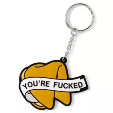 You're Fucked Fortune Cookie Keychain at Spencer's