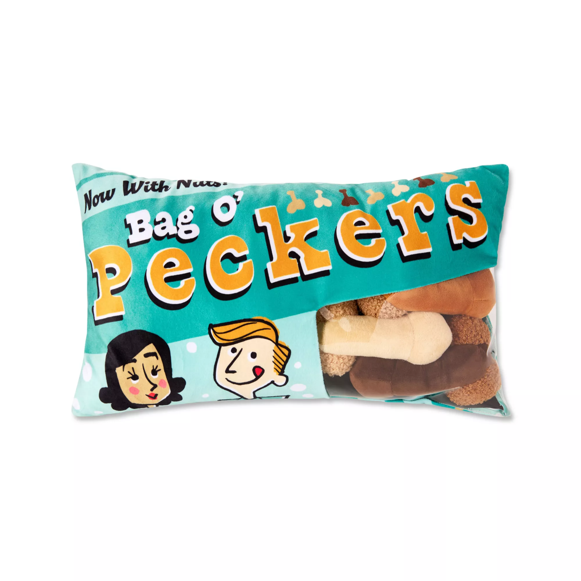 Bag o' Peckers Pillow with Plushes