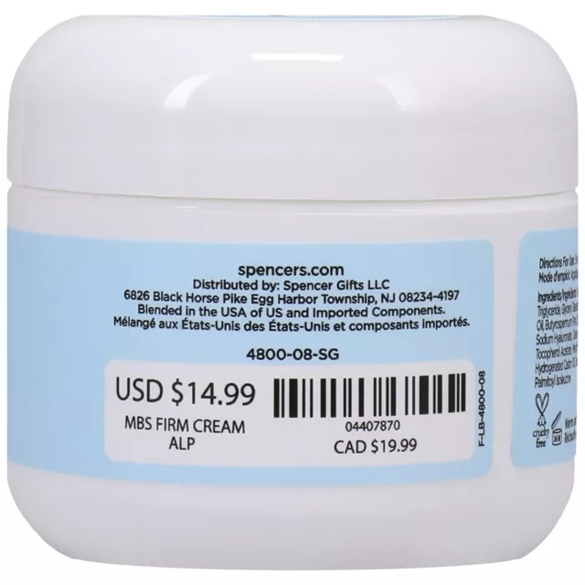 Firm It Up Vanilla Body Cream 2 oz. - Mind. Body. Sex. at Spencer's