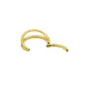 CZ Double Hoop Goldtone Septum Clicker - 18 Gauge at Spencer's