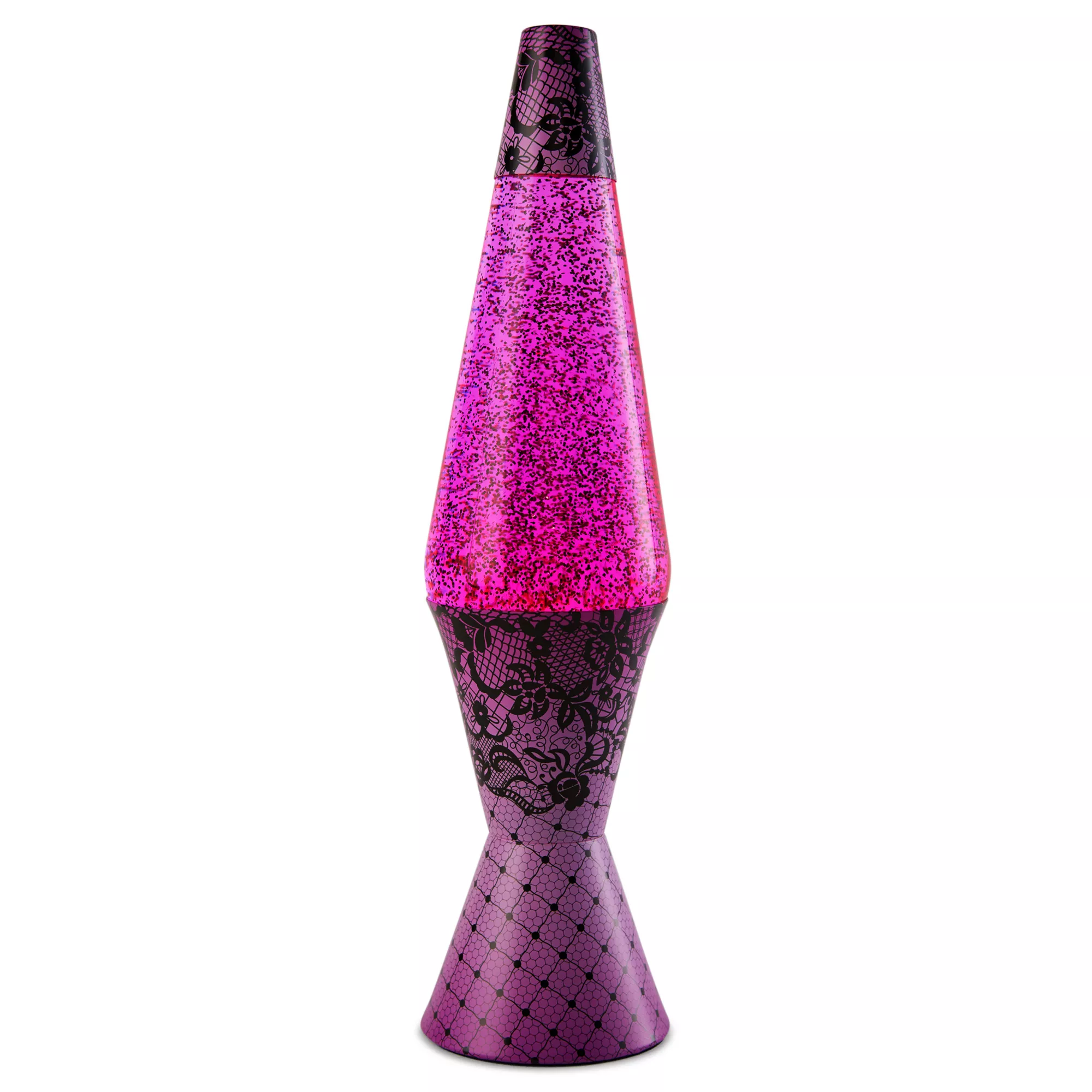 17 Inch Tickled Pink Glitter Lava Lamp at Spencer's
