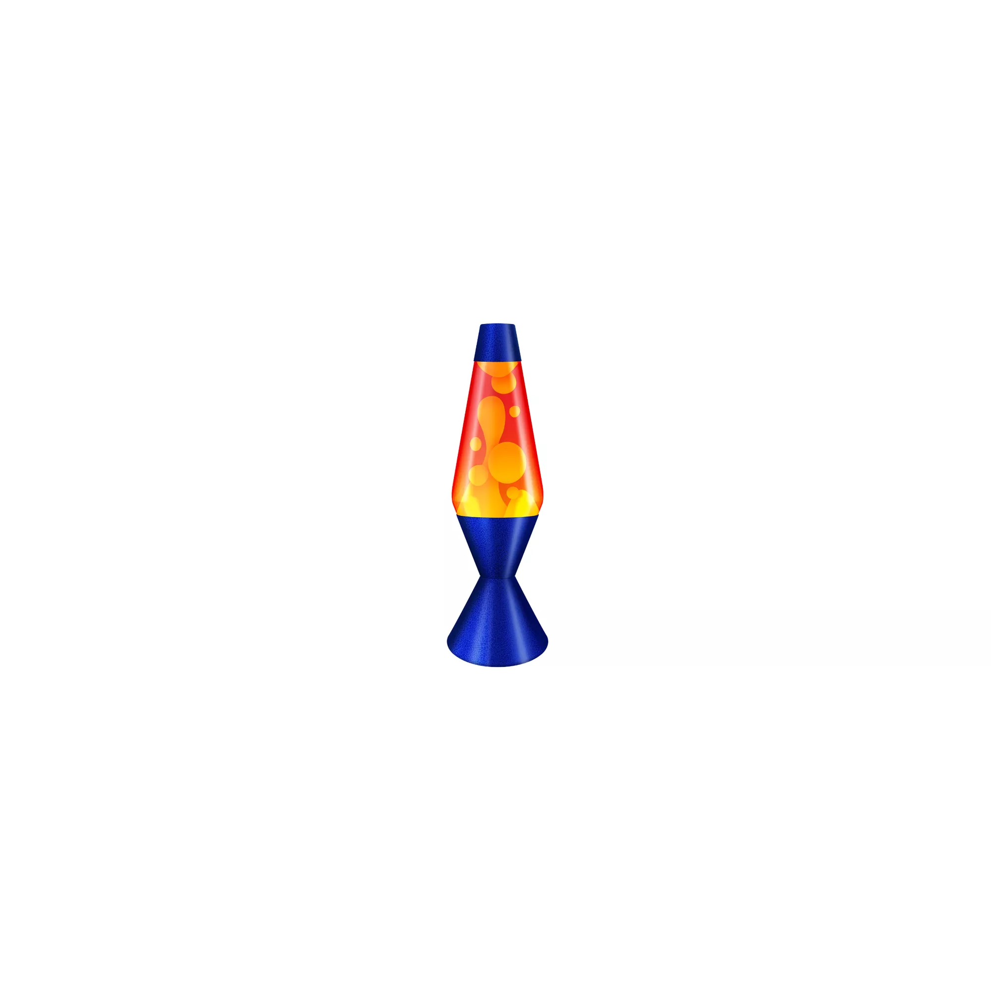 16.3 Inch Crackle Cobalt Lava Lamp
