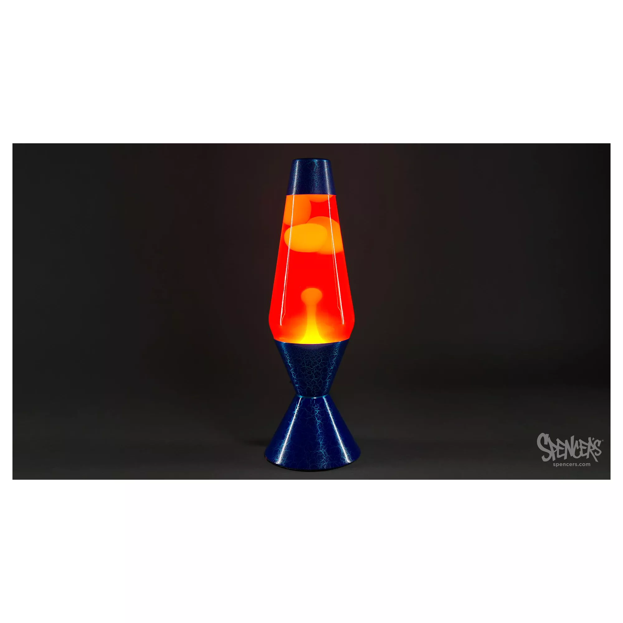 16.3 Inch Crackle Cobalt Lava Lamp