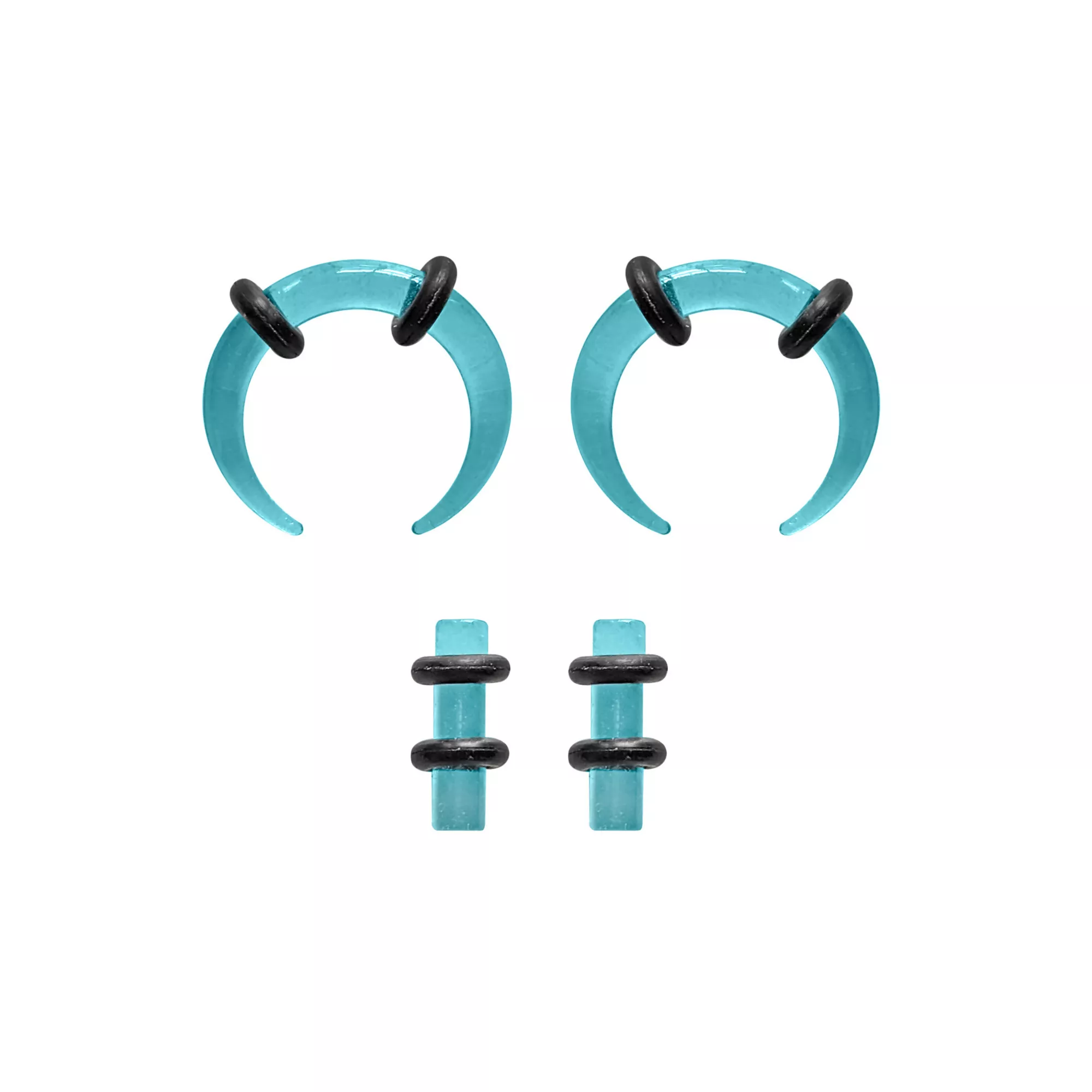 Multi-Pack Glow the Dark Teal Pinchers and Plugs - 2 Pair