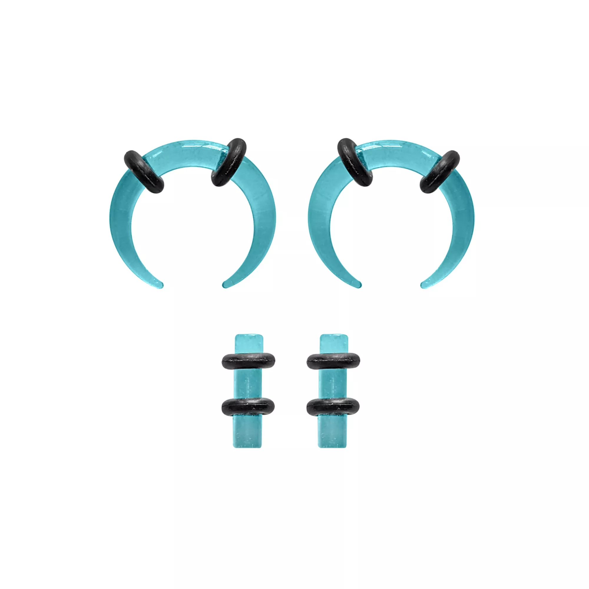 Multi-Pack Glow in the Dark Teal Pinchers and Plugs - 2 Pair