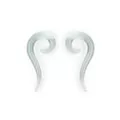 White Iridescent Glass Spiral Tapers at Spencer's