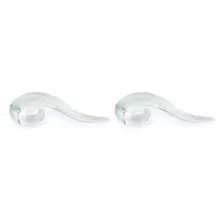 White Iridescent Glass Spiral Tapers at Spencer's