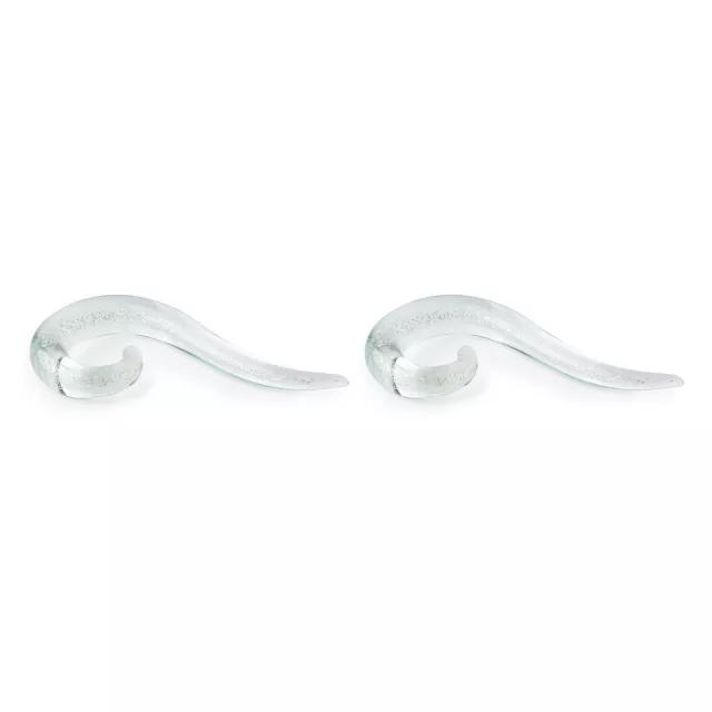 White Iridescent Glass Spiral Tapers at Spencer's