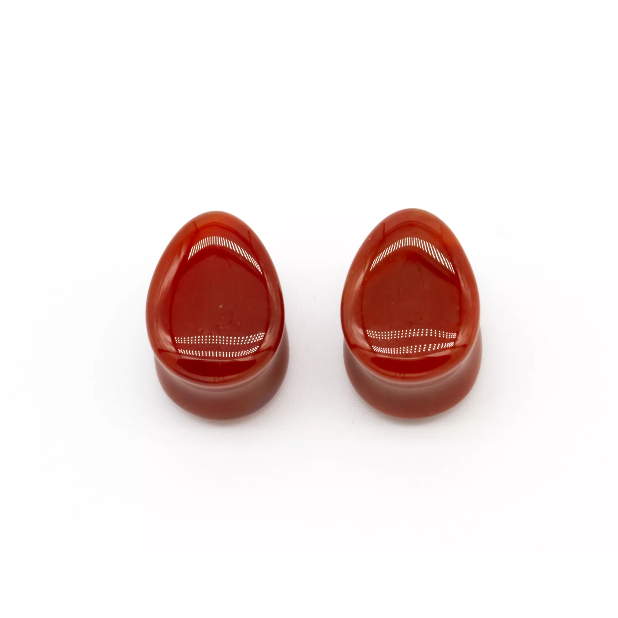 Carnelian Stone Oval Plugs at Spencer's