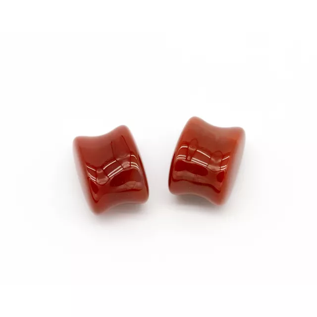 Carnelian Stone Oval Plugs at Spencer's