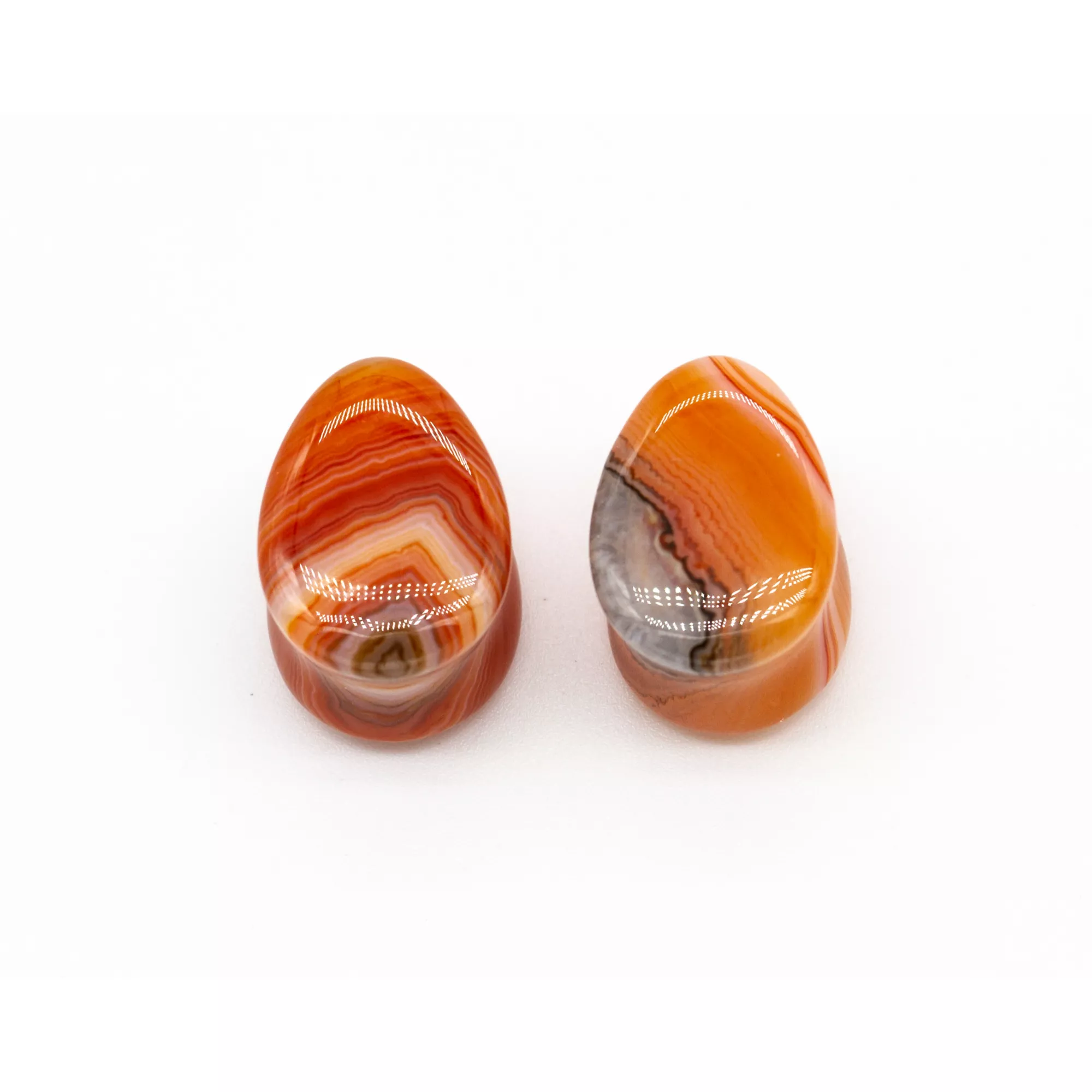 Carnelian Stone Oval Plugs at Spencer's