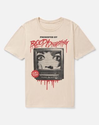 Scream x Bloody Disgusting TV Guide T Shirt