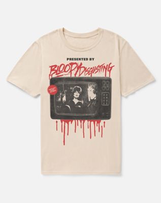 Elvira x Bloody Disgusting TV Guide T Shirt