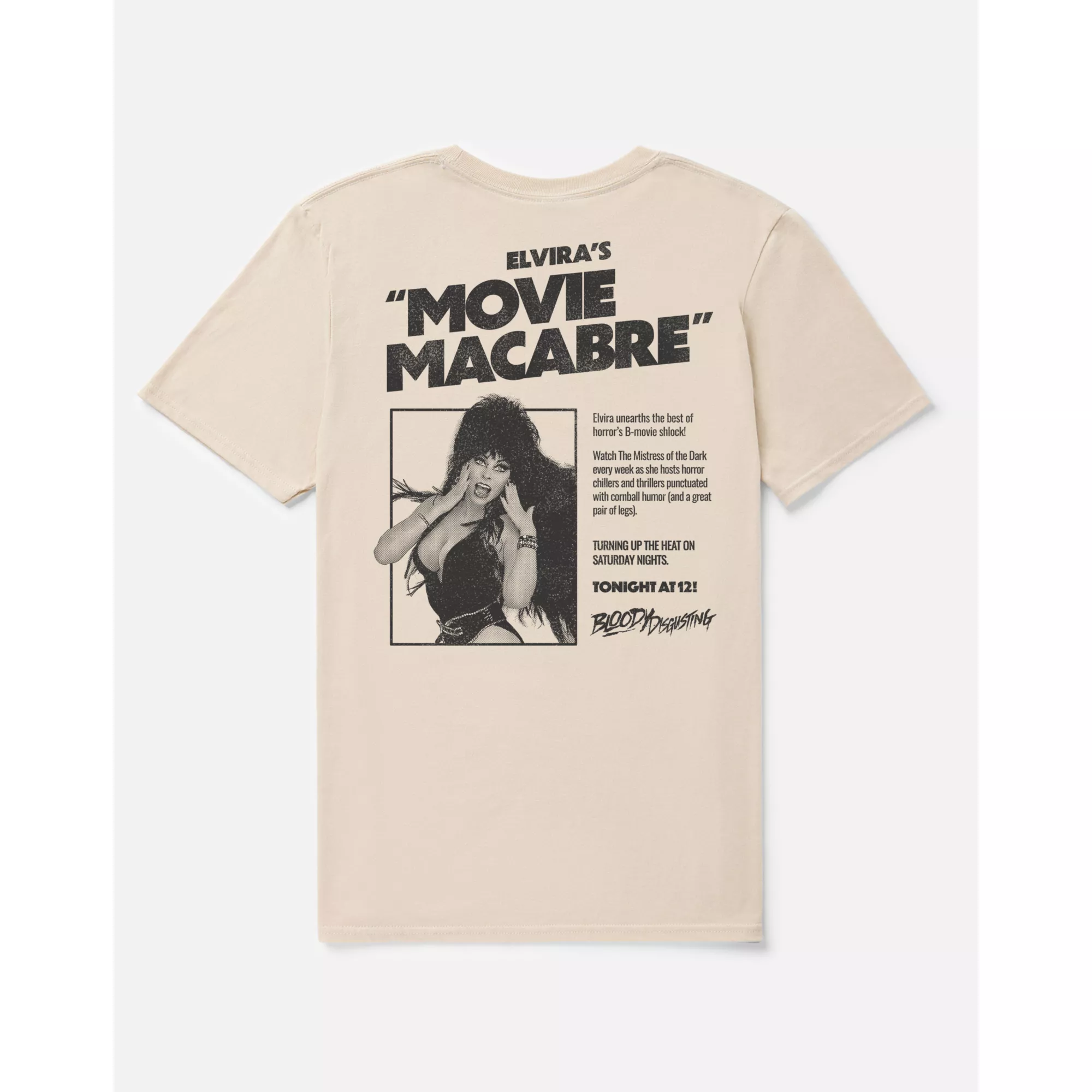 Elvira x Bloody Disgusting TV Guide T Shirt at Spencer's