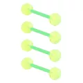 Glow in the Dark Green and Yellow Bioflex Barbells 4 Pack - 14 Gauge at Spencer's