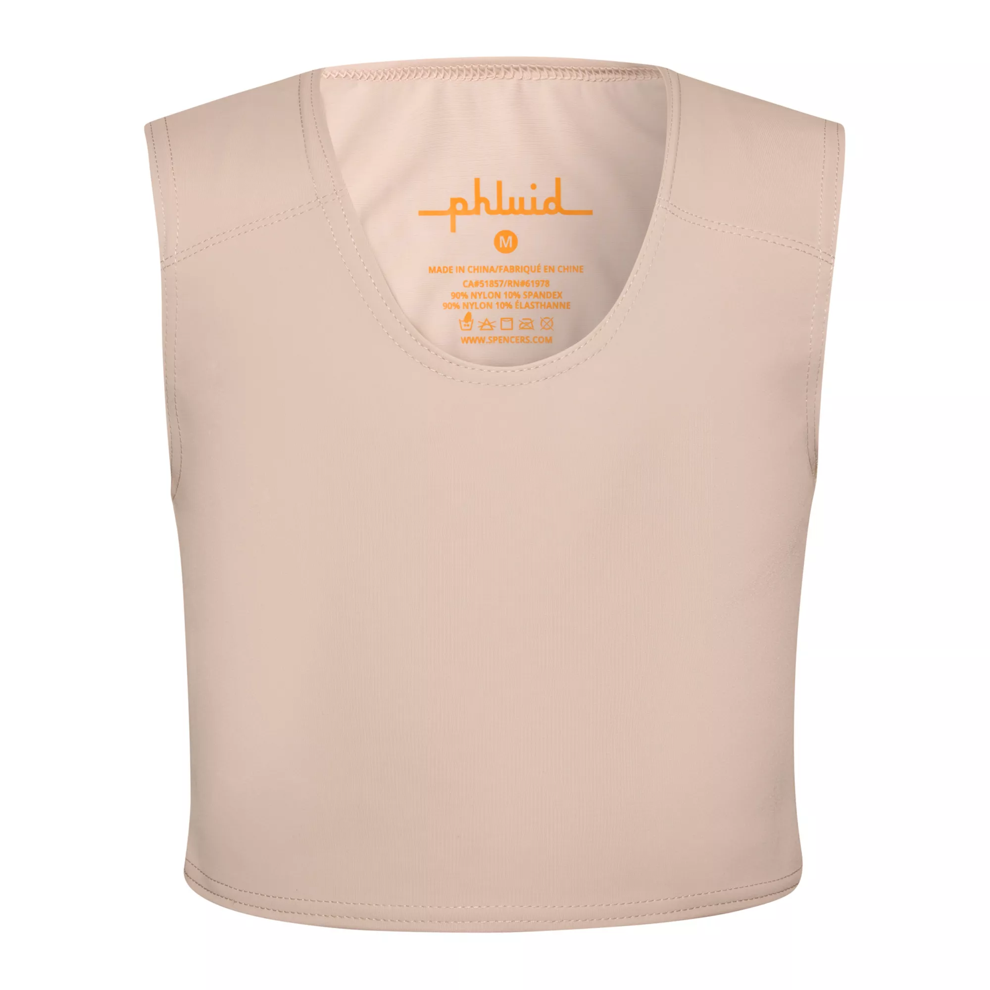Phluid Tan Genderfluid Chest Compression Binder at Spencer's