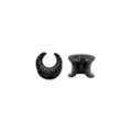 Black Hammered Ear Saddles - 00 Gauge at Spencer's