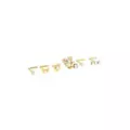 Multi-Pack CZ Goldtone Dangle Butterfly L-Bend Nose Ring 6 Pack - 20 Gauge at Spencer's