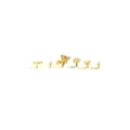 Multi-Pack CZ Goldtone Dangle Butterfly L-Bend Nose Ring 6 Pack - 20 Gauge at Spencer's