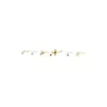 Multi-Pack CZ Silvertone and Goldtone Ornate Circle L-Bend Nose Rings 6 Pack - 20 Gauge at Spencer's