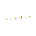 Multi-Pack CZ Silvertone and Goldtone Ornate Circle L-Bend Nose Rings 6 Pack - 20 Gauge at Spencer's
