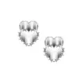 Silvertone Barbed Heart Tunnels at Spencer's