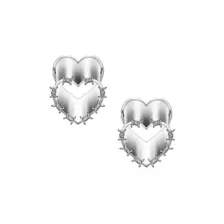 Silvertone Barbed Heart Tunnels at Spencer's