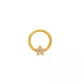 CZ Goldplated Star Daith Hoop Earring - 16 Gauge at Spencer's