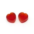 Red Heart Quartz Stone Plugs - 1 Inch at Spencer's