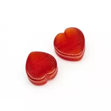 Red Heart Quartz Stone Plugs - 1 Inch at Spencer's