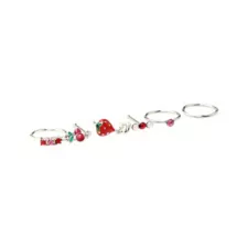 Multi-Pack CZ Berry Nose Pins and Hoop Nose Rings 6 Pack - 20 Gauge at Spencer's