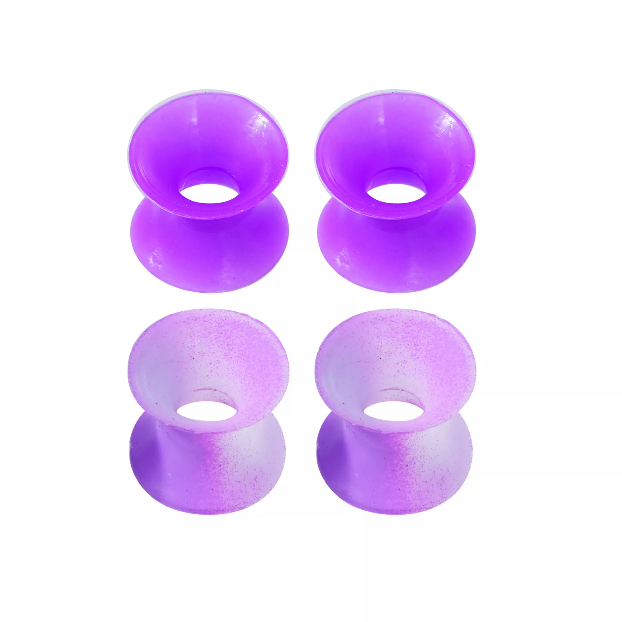 Multi-Pack Purple Ombre Silicone Tunnels - 2 Pair at Spencer's