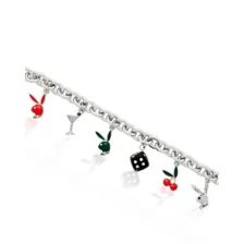 Cherry Playboy Charm Bracelet at Spencer's